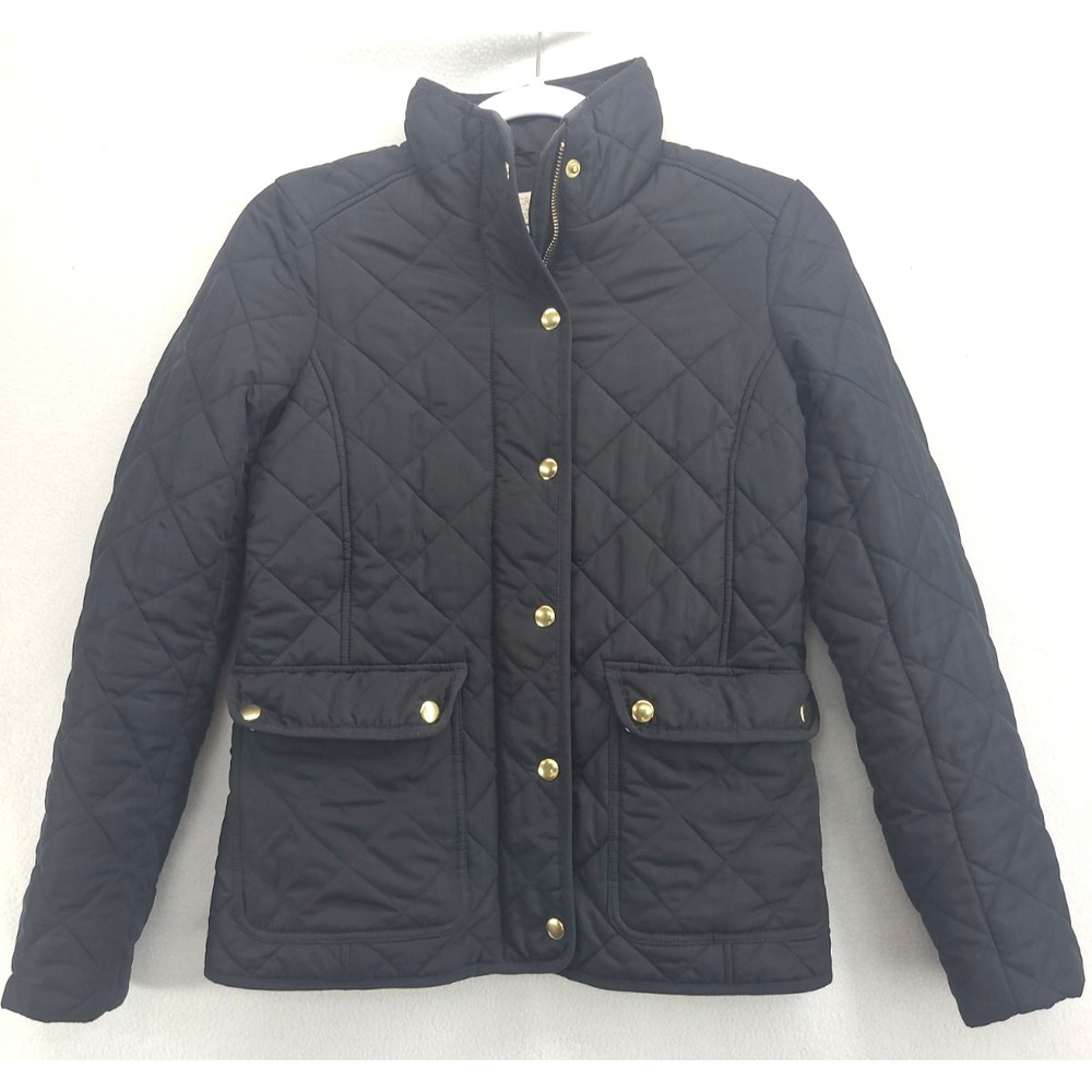 J Crew XXS Puffer Jacket Gold Hardware